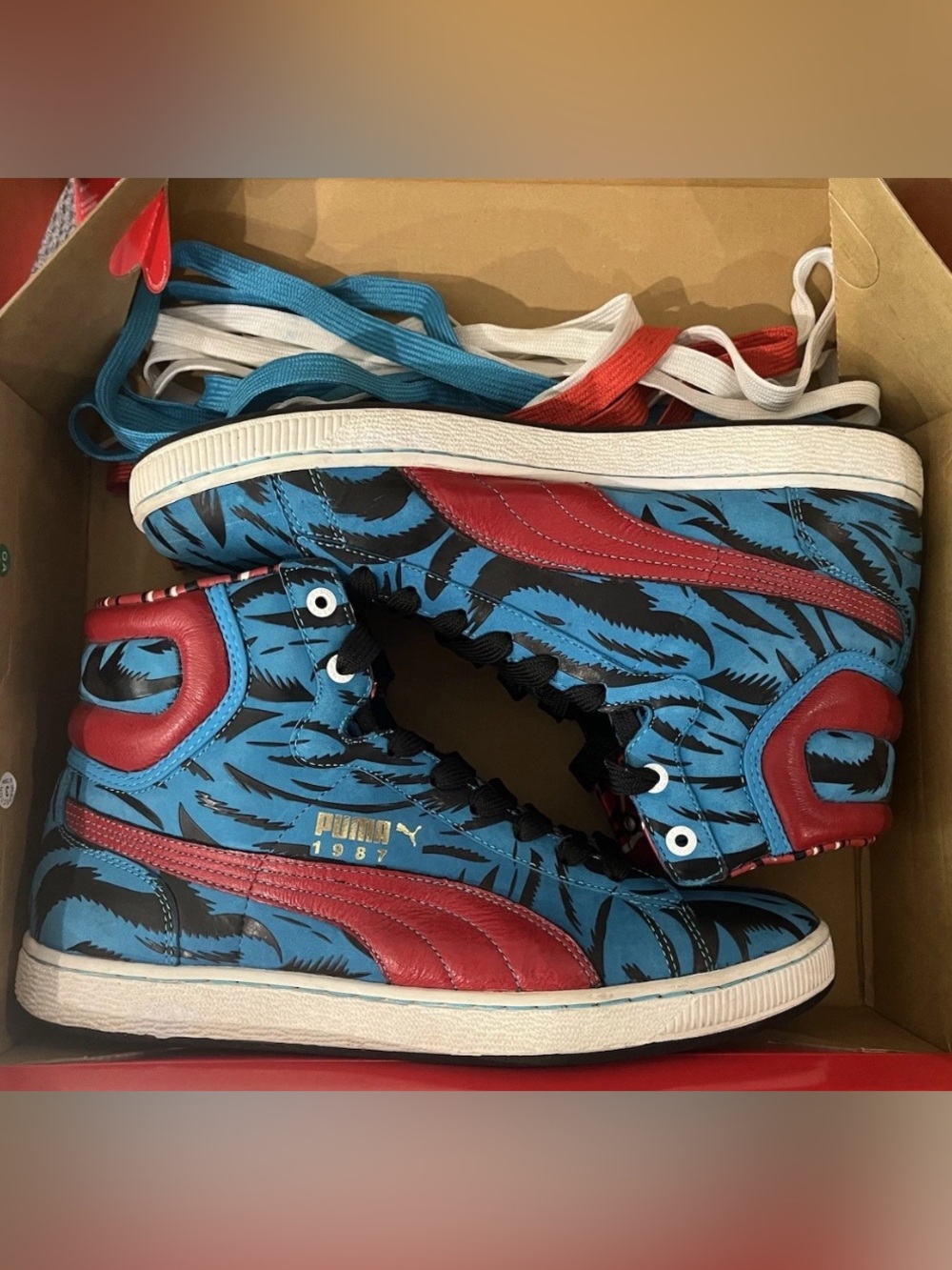 Santa Cruz x Puma First Round Screaming Hand Sz 11 (UK Sz 10) 2008 RARE LIMITED - Picture 2 of 12